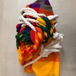 Yellow Orange And Red Hammock From South America